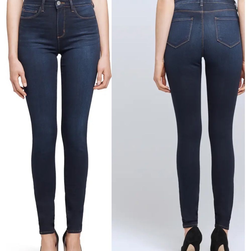 L’agence skinny jeans in size 30 dark blue